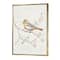 Designart - Birds on Blossom II - Farmhouse Canvas in Gold Frame